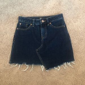 Dark denim skirt